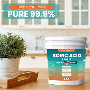 Boric Acid - 8 lbs - 99.9% - Pure Powder