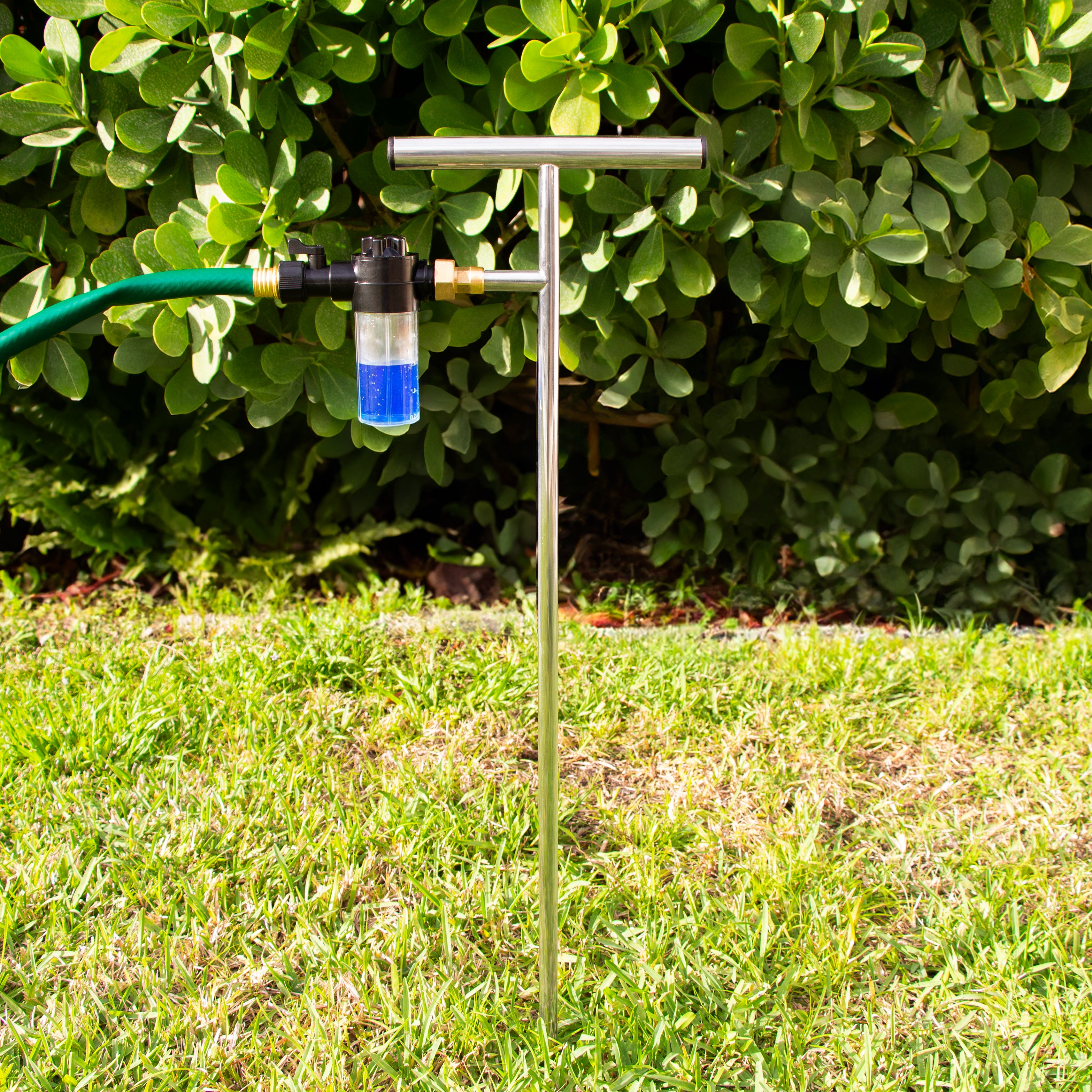 4 oz Fertilizer Injector Bottle with Valve and Hose Adapter