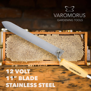 VAROMORUS 11” UNCAPPING HOT KNIFE 12 VOLT / 70 WATT