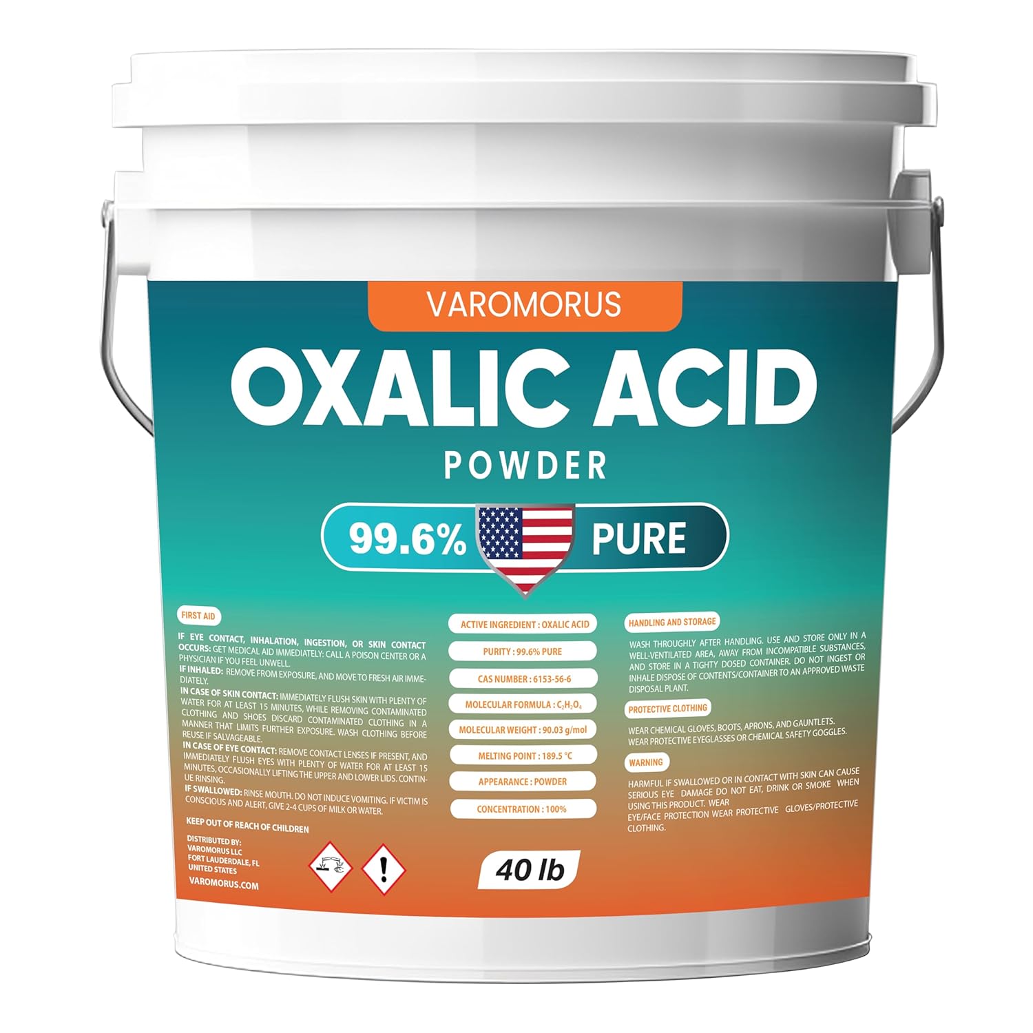 Oxalic Acid - 40 lbs - 99.6% - Pure Powder