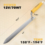 VAROMORUS 11” UNCAPPING HOT KNIFE 12 VOLT / 70 WATT
