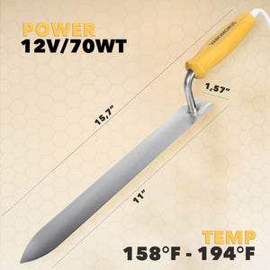 VAROMORUS 11” UNCAPPING HOT KNIFE 12 VOLT / 70 WATT