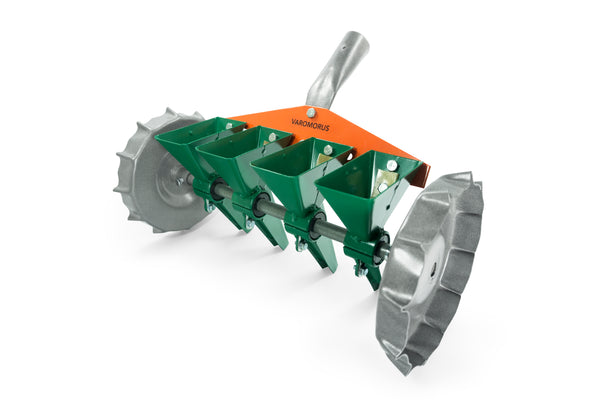 manual seeder planter VAROMORUS METAL PRECISION SEEDER VEGETABLE 4-ROW MANUAL PLANTER – Varomorus.com