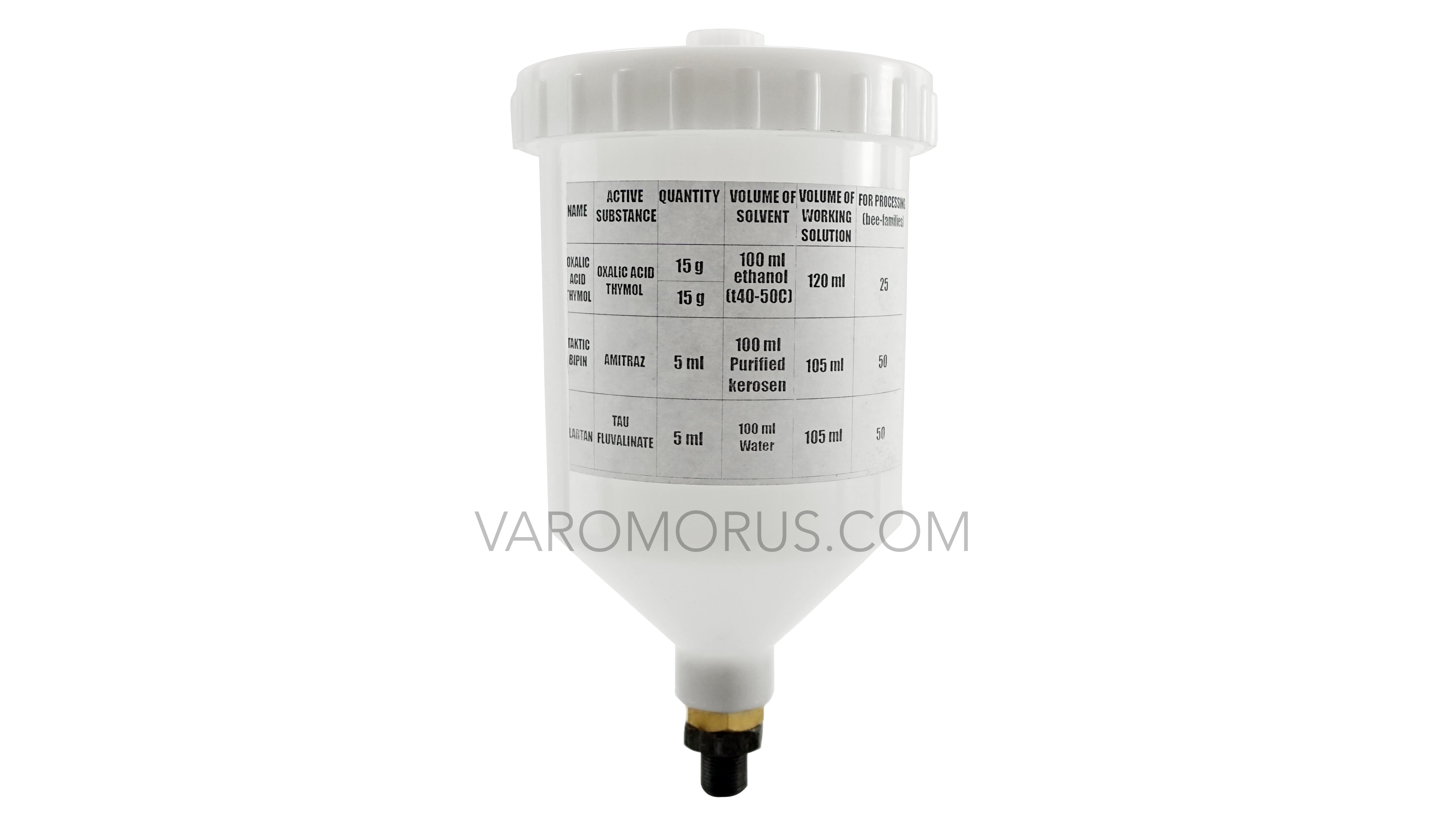 Varomorus liquid plastic tank jar 700 ml / 23 Oz.