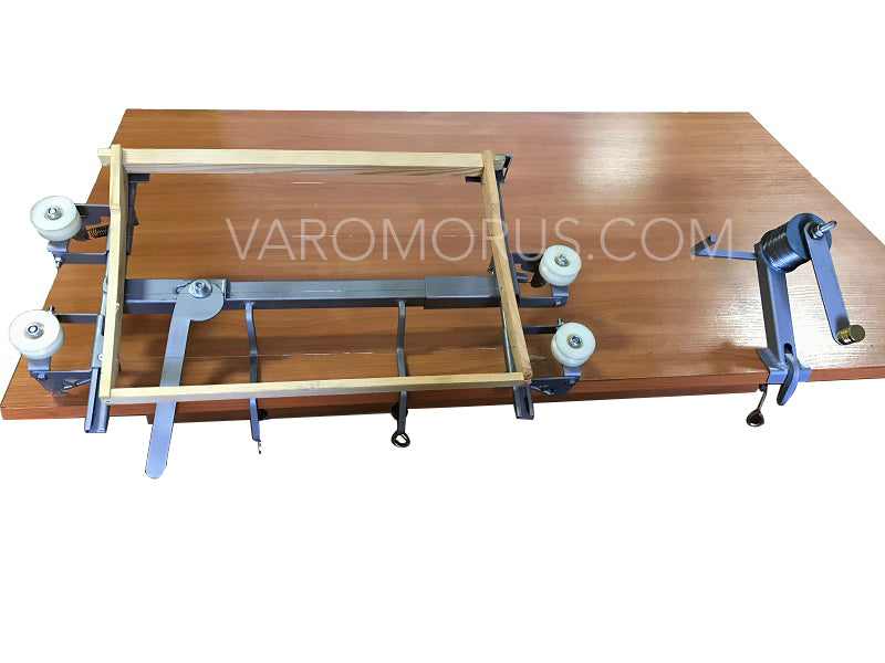 WIRE TENSIONER TABLE SYSTEM FOR BEEHIVE FRAMES